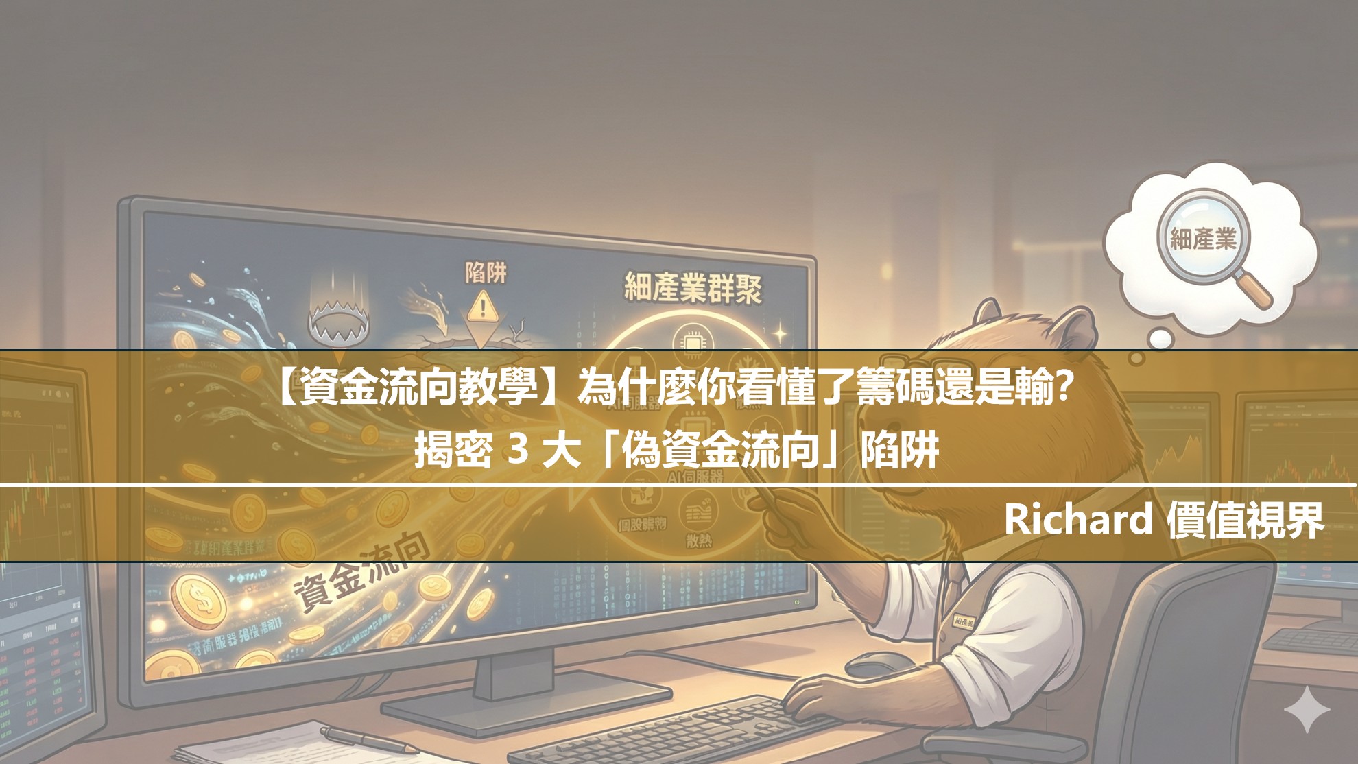 【資金流向教學】為什麼你看懂了籌碼還是輸? 揭密 3 大「偽資金流向」陷阱